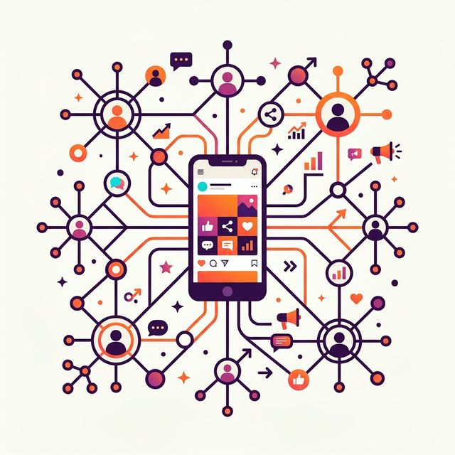 Social Media Marketing Illustration